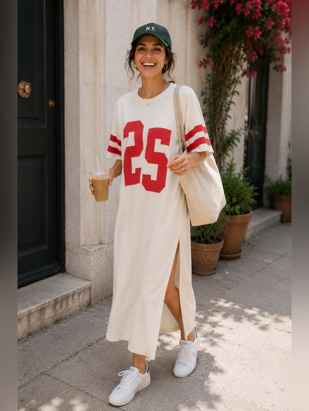 Anthropologie Daily Practice Graphic T-shirt Midi Dress